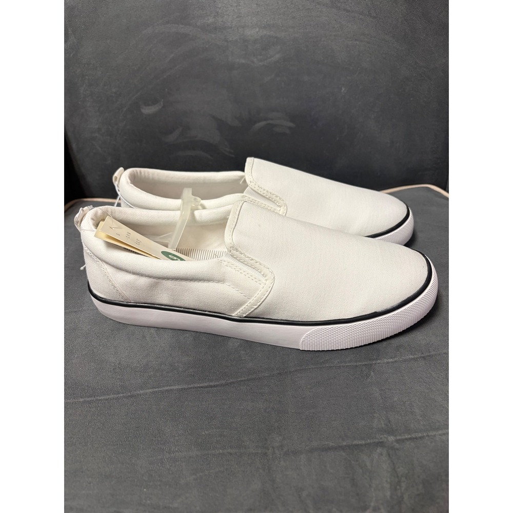 A New Day Womens Millie White Canvas Slip On Sneakers Shoes Size 9 New with Tags - Picture 4 of 5
